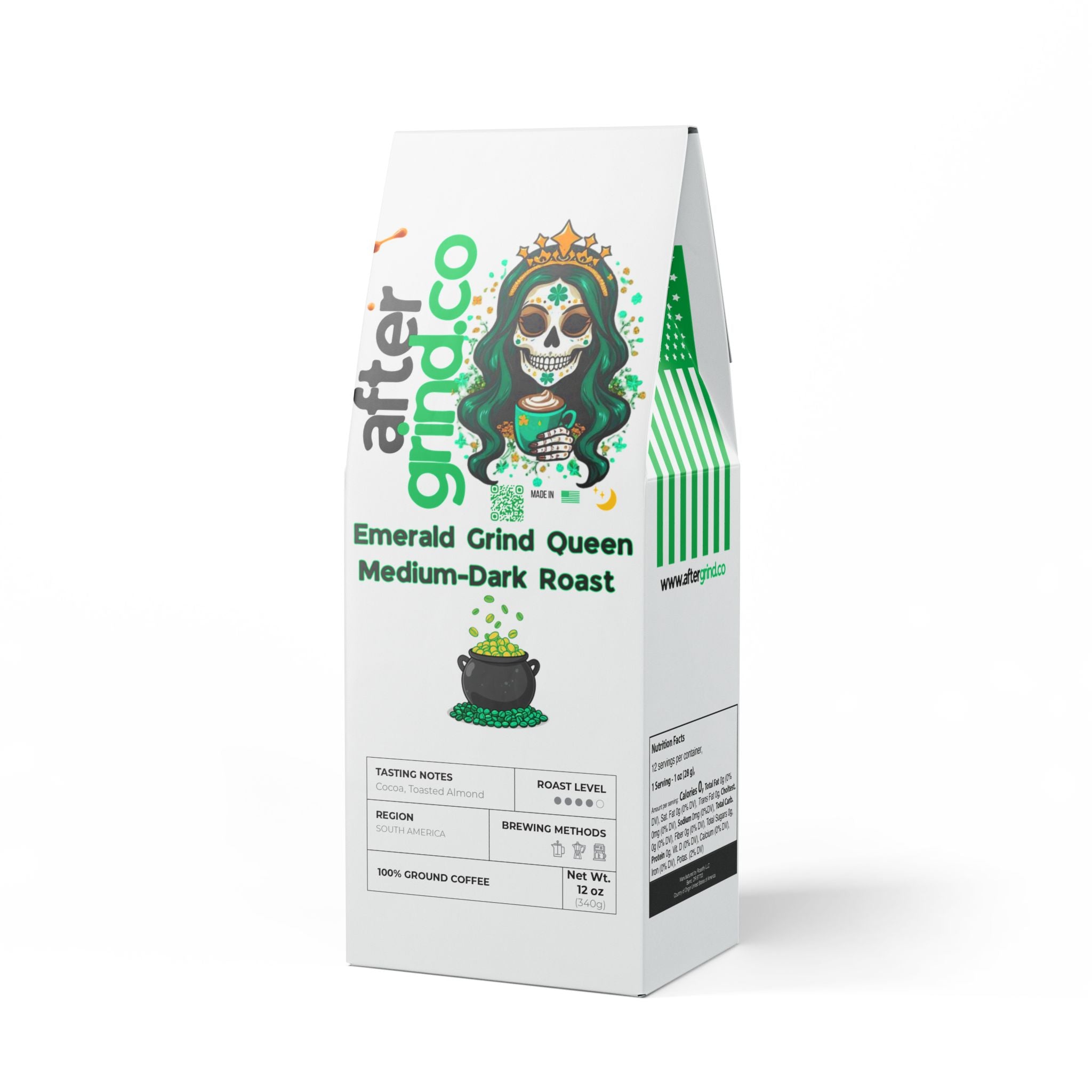 🍀 Emerald Grind Queen - Cascades Coffee Blend — Medium–Dark Roast